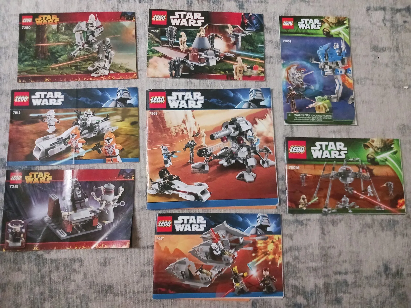 LEGO Star Wars Instruction Manuals Lot