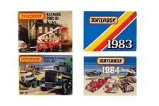 Matchbox 80s Lot of 4 Catalogs, All Complete and In Good Condition.
