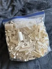 Lego Bulk Lot Of White Bricks And Pieces
