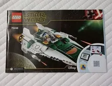 Lego Star Wars 75248 Resistance A Wing Starfighter Instruction/Manual ONLY