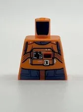 Lego Star Wars AT ST Pilot Misprint Minifigure Torso Rare Prototype Test Error