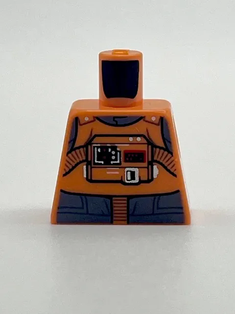 Lego Star Wars AT ST Pilot Misprint Minifigure Torso Rare Prototype Test Error