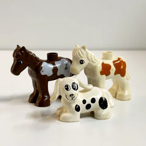 Vintage Lego Duplo Horses Dalmation Puppy