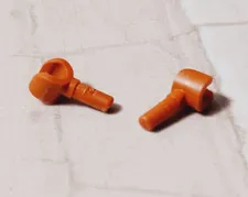 New LEGO Hands Lot of 2 Right Left EARTH ORANGE Unique color Rare Fun Gloves