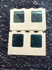 LEGO 4863c01 White Window 1x4x2 Plane Single Top Hole Trans-Light Blue Glass 2pc