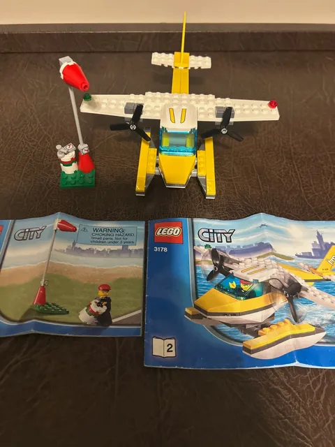 LEGO City 3178 SEAPLANE - Complete with Instructions; No Minifigure
