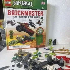 LEGO Ninjago Brickmaster Fight The Power Of The Snakes Book Box Parts Lot