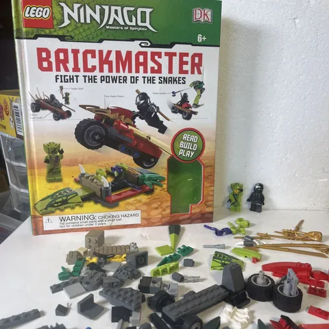 LEGO Ninjago Brickmaster Fight The Power Of The Snakes Book Box Parts Lot