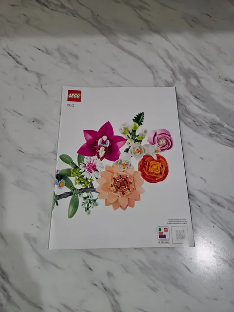 Lego Botanicals Pretty Pink Flower Bouquet 10342 Build Instruction Manual ONLY
