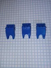3 Blue Bionicle Lego 64251 Hero Factory Fist with Axle Hole - 3 fingers, 3 Blue