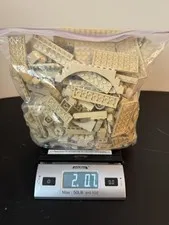 LEGO Tan Bricks Plates & More Bulk Lot 2lb 0.7oz Bag 