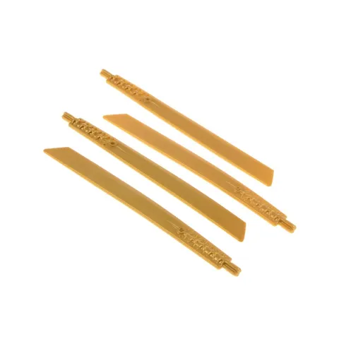 4x LEGO Technic Propeller Blade Pearl Gold 16L Shaft Sword Decorated 70505 98135