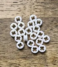 LEGO White Technic Bush 1/2 Smooth QTY 20 Part No. 4265c
