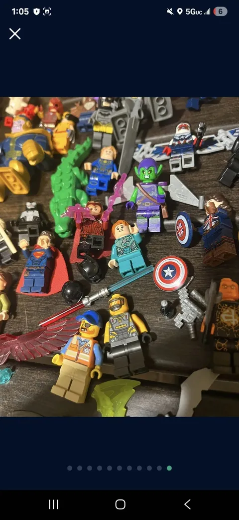 LEGO Bulk Lot Minifigures, Vehicles & Parts Batman Captain America Superman