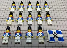 LEGO Minifigure  Pirates Lot Set Bulk Sale blue coat