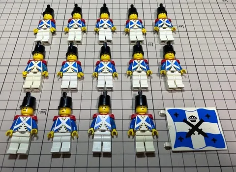 LEGO Minifigure  Pirates Lot Set Bulk Sale blue coat