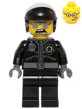 LEGO: Bad Cop Head with Crooked Smile (tlm098)
