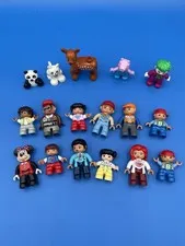Mixed Lot Of 17 Lego World Duplo Figures People/Animals