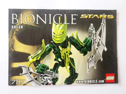 LEGO Bionicle Stars Gresh 7117 INSTRUCTIONS ONLY - Building Manual 2010 Vintage