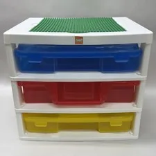 LEGO IRIS 3 Drawer Storage Tower Bin Organizer Container LEGO Sorting Tower