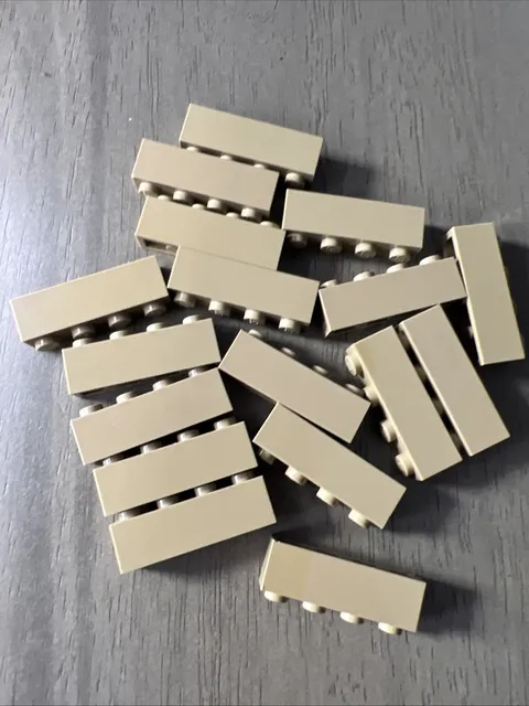 Lego 3010 Dark Tan Brick 1x4 - 17 Pieces
