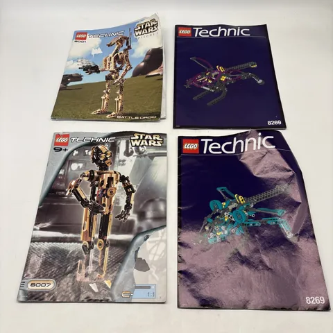 Lego Technic Four (4) Instruction Manual Only Lot! 