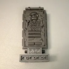LEGO Gray Printed Han Solo in Carbonite Block Minifigure Accessory Part 97438