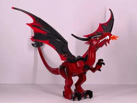 LEGO Fantasy Era Dark Red Dragon - 7093 Set