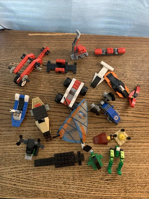 Lot Of 18 Partially Built LEGO Sets. Various Ones Not Directions Incomplete