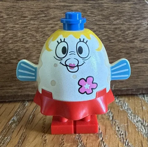 Lego Spongebob Squarepants Mrs. Puff Minifigure 3818 Pink Flower
