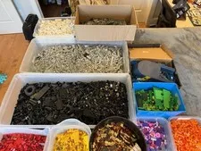 Massive Lot Of Legos, Sorted By Color