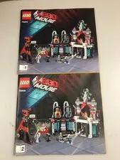 LEGO 70809 Movie Lord Business Lair Instruction MANUALS ONLY both 1 and 2