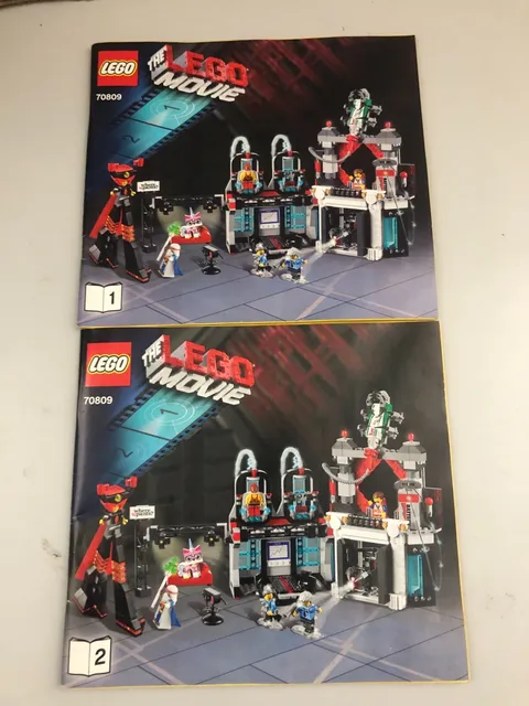 LEGO 70809 Movie Lord Business Lair Instruction MANUALS ONLY both 1 and 2