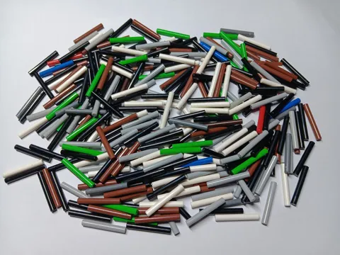 LEGO BULK LOT 300 MINIFIGURE WAND ARROW BARS 3L MIXED COLORS  #87994