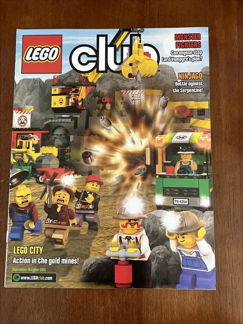 LEGO Club Magazine September October 2012 Gold Mine Monster Fighters Ninjago