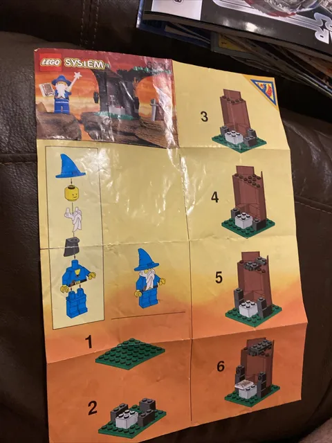 LEGO 6020 Instruction Manual Only Magic Shop 1993 Castle Dragon Knights Wizard