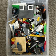 LEGO Bulk Lot Mixed Bricks Pieces Parts Multicolor Plastic Box Age 4+
