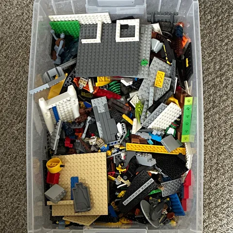 LEGO Bulk Lot Mixed Bricks Pieces Parts Multicolor Plastic Box Age 4+