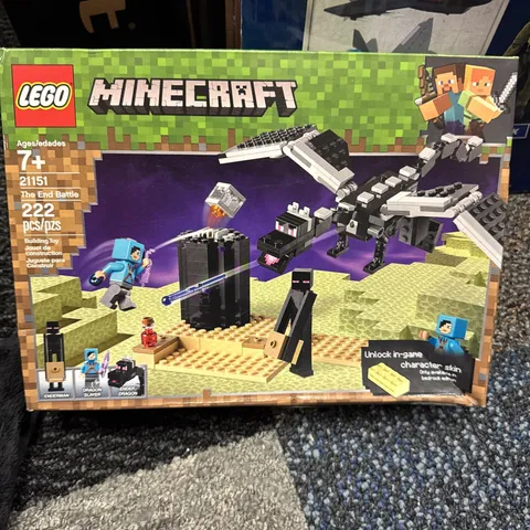New LEGO Minecraft The End Battle 21151 Set, 222pcs Factory Sealed