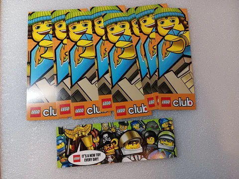 Lego Lot 11 Lego Club Bookmark Cardstock 2009 Two-Sided 6 x 2 Inches