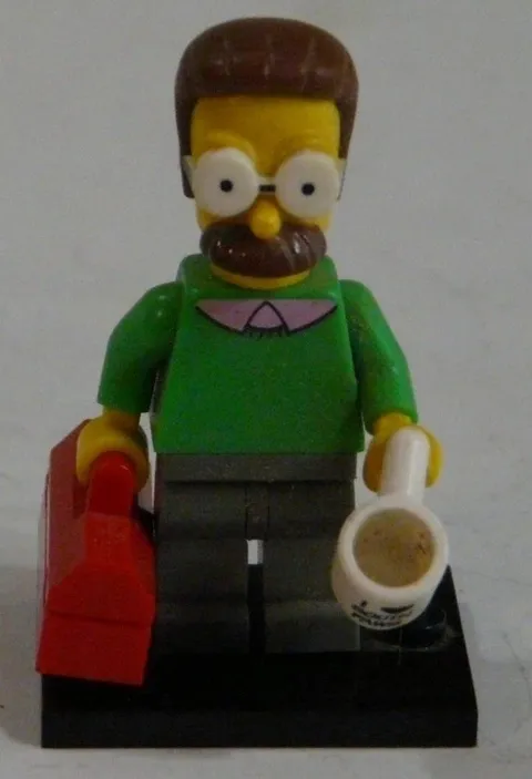 Lego Minifigure Ned Flanders The Simpsons Series 1 Collectible Figure (71005)
