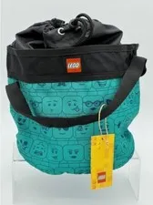 LEGO: Bucket Drawstring Bag - Teal (VIP, Limited Edition, 5007488)