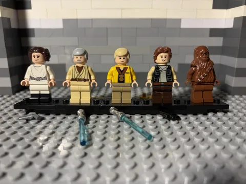 LEGO STAR WARS EP IV Luke Skywalker, Ben Kenobi, Princess Leia, Han Solo, Chewy
