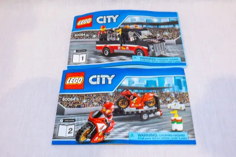 LEGO CITY: Racing Bike Transporter (60084) - 100% Complete