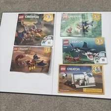 Lego Instruction Manuals ONLY: Creator 31088 (2 books), 31102 (2 books), 31066