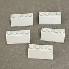 Lego 3037 Slopes Light Gray Replacement Parts Pieces Lot of 5
