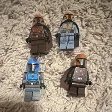 LEGO Star Wars Mandalorian Minifigures Lot of 4 Plastic Minifigure Figures
