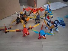 LGO NINJAGO: Retired 6 Dragon Set Lot (NO FIGURES INCLUDED)