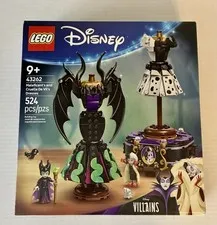 LEGO Disney Villains Maleficent & Cruella Dresses 43262 Sealed Set Brand New