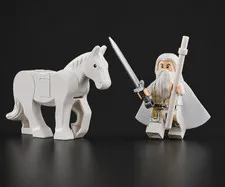 Lego Lord Of The Rings Minas Tirith, Set Of 2 Gandalf, and Shadowfax